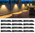 Brightown 12 Pack Solar Fence Lights Outdoor, 3000/4000/6000K/RGB 12 Modes by Brightown