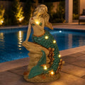 Magical Solar Mermaid Garden Statue Figurine by Fashionoda