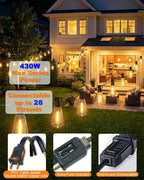 Outdoor String Lights, 108FT (30+1) ST38 String Lights for Outside - Image 4