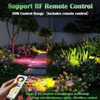 iYogaled RGB Low Voltage Landscape Lighting, Outdoor Spot Lights with Bulbs - Image 5