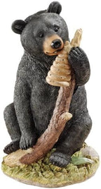 Design Toscano Black Honey the Curious Bear Cub Statue,full color by DesignToscano