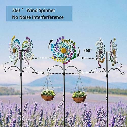 Large Metal Kinetic Wind Spinners Outdoor Garden Yard Decor - Image 6