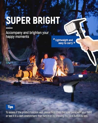 Solar Spot Lights Outdoor Waterproof, Solar Spotlights 10 Pack Cool White - Image 5