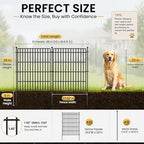 No Dig Garden Fence, Dog Fencing Outdoor for Yard, 10 Panels - Image 2