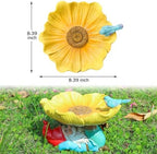 MUMTOP Bird Baths for Outdoor, Resin Garden Gnome Birdbath Bowl Yard Decor - Image 4