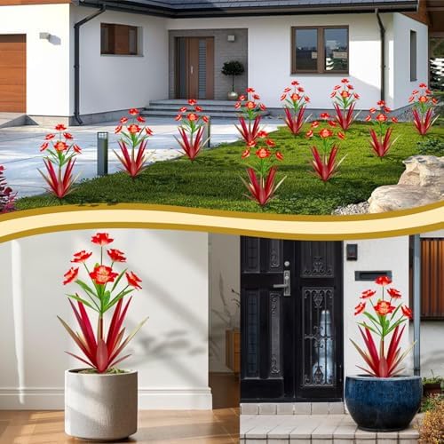 Homight Metal Agave Plant Outdoor Garden Decoration Daffodils Flowers - Image 4