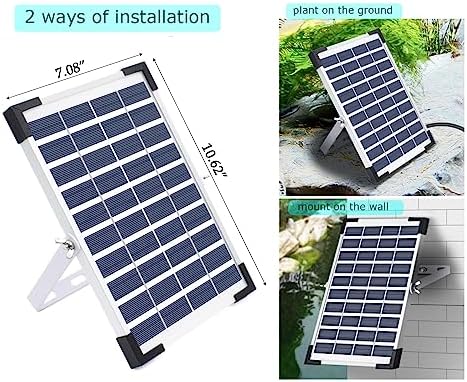 Lewisia 3-Tier Solar Fountain Pump with Battery Backup, 5W - Image 6