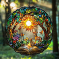 Books in Forest Acrylic Suncatcher by AVAGAN