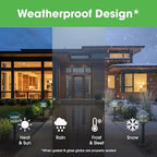 Greenfield Weatherproof Line-Voltage (120V) 3-Tier LED Outdoor Pathway Light – Permanent Outside Light for Walkway, Driveway & Landscaping – Professional Grade & Made in USA – Black - Image 4