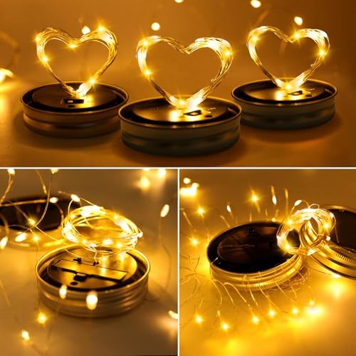 Mason Jar Solar Lights for Outside, 12 Pack 30 LED Fairy Lights(NO Jars) - Image 5