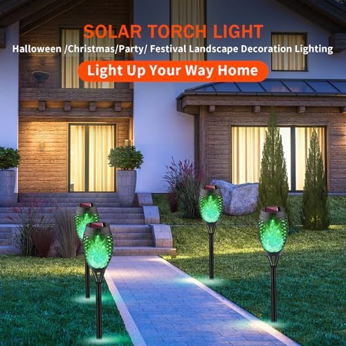 Solar Lights Outdoor, Halloween Solar Torch Lights - Image 4