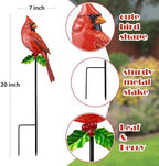 Cardinal Bird Yard Outdoor Decoration Stakes Garden Statue Yard Decor - Image 3
