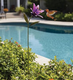 Regal Art & Gift Flower Garden Stake, Handcrafted Metal Yard Art Decor - Image 4