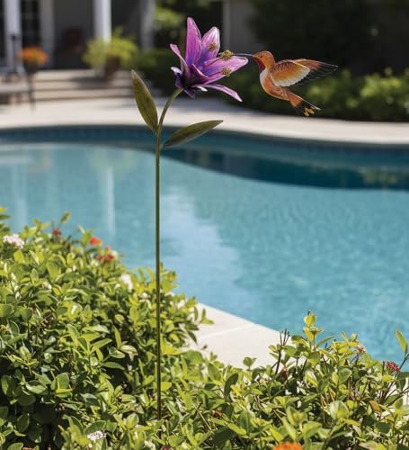 Regal Art & Gift Flower Garden Stake, Handcrafted Metal Yard Art Decor - Image 4