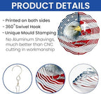 Patriotic Eagle God Bless America Wind Spinner MLN2625WS, 12 inches - 3D Hanging Wind Spinners Outdoor, Yard, Garden Decor - Image 7