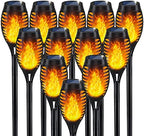 IkeeRuic Solar Torch Light with Flickering Flame for Halloween Decorations by IkeeRuic