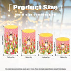 Battery Operated Flameless Candles with Timer Remote Tulip Cat LED Candles Flickering for Easter Day Indoor Outdoor Leopard Print Lanterns Lights Home Decorations - Image 4