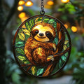 Sloth in Jungle Acrylic Suncatcher by AVAGAN