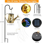Solar Watering Can Lights, Fairy Gifts for Mothers Day Women Mom Grandma Birthday, Waterproof Outdoor Garden Decor Large Hanging Solar Lantern Fairy Lights for Patio Porch Flowerbed Pathway (Blue) - Image 2