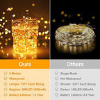 4-Pack Solar Fairy Lights Outdoor, Extra-long 288FT 800LED String Lights - Image 2