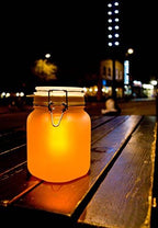 Suck UK - Sun Jar Solar Light Garden Lights Solar Powered Waterproof Rechargeable Lights Indoor & LED Mason Jar Party Gardening Gifts Or Garden Gifts Outdoor Yellow - Image 3
