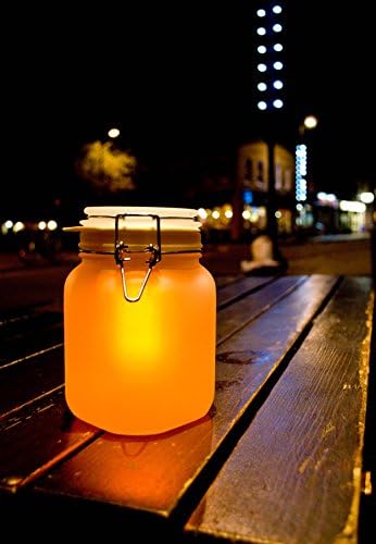 Suck UK - Sun Jar Solar Light Garden Lights Solar Powered Waterproof Rechargeable Lights Indoor & LED Mason Jar Party Gardening Gifts Or Garden Gifts Outdoor Yellow - Image 3
