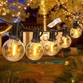 String Lights for Outside 150FT,Dimmable Waterproof Outdoor String Lights with 75+2 Shatterproof G40 Globe Bulbs Connectable LED Patio Lights, Commercial Hanging Lights for Christmas Backyard Party by ChristmasLights-GLUROO