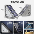 NIORSUN Outdoor Step Lights, 24 Pack Solar Stair Lights Outdoor Waterproof IP67 Auto On Off, Solar Lights for Steps,Stair,Patio,Yard,Porch,Front Door,Sidewalk,Deck Decor,Warm White - Image 2