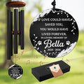 Personalized Cat Memorial Wind Chime, Custom Name & Year Sympathy Gift, in Loving Memory Pet Loss Windchime, Remembrance Garden Decor Deep Tone Outdoor 26 32 37 Inch by CSKIS-PersonalizedGifts
