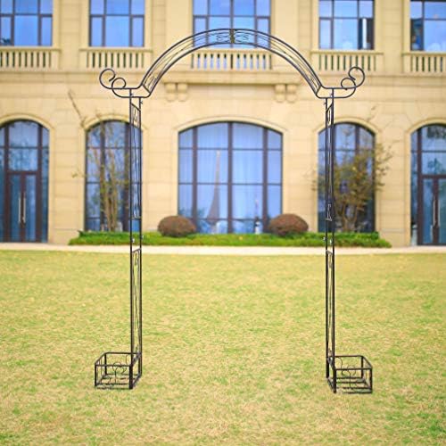 Steel Garden Arch, 7'1" High x 5'1" Wide, Garden Arbor for Various Climbing Plant, Outdoor Garden Lawn Backyard - Image 4