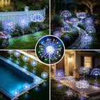 Solar Garden Lights Outdoor, 4 Pack 120 LED Twinkling Firework Lights Decorative with 2 Modes, Outdoor Waterproof Solar Starburst Light for Yard Pathway Planter Patio Decor, Multicolor - Image 5
