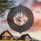 Personalized Ferret Metal Wind Spinner, Ferret Garden Spinner Hanging Indoor Outdoor Decor, Perfect House Warming Gifts New Home, Custom Gift for Grandmother, Mom, Wife, Daughter - Image 3