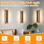 24 in Brown Long Outdoor Wall Lights, Modern Exterior Wall Light - Image 4