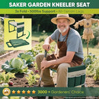 Saker Garden Kneeler and Seat Foldable Gardening Stool with Extendable Legs - Image 2