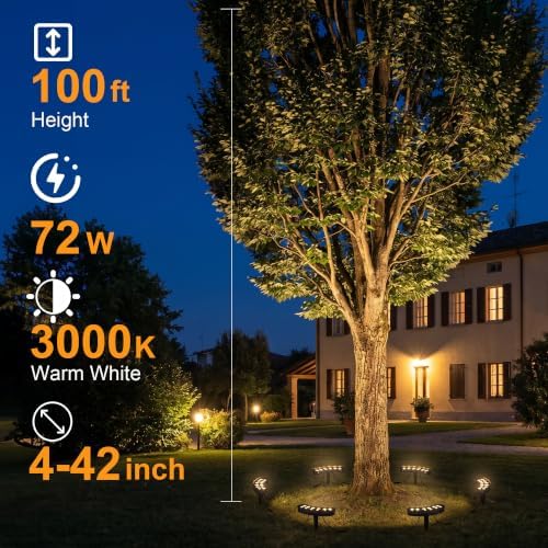 Outdoor Ring Tree Lights 6 Pack, Landscape Uplighting for Trees - Image 4