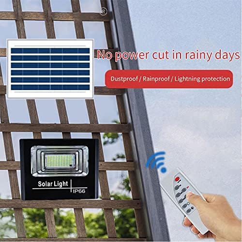 UT Solar Outdoor Security Light - 87 LEDs, Equiv. 40W LED Flood Light, IP66 Waterproof with Remote Control, Auto Dusk to Dawn Sensor for Yard Porch Balcony - Image 5