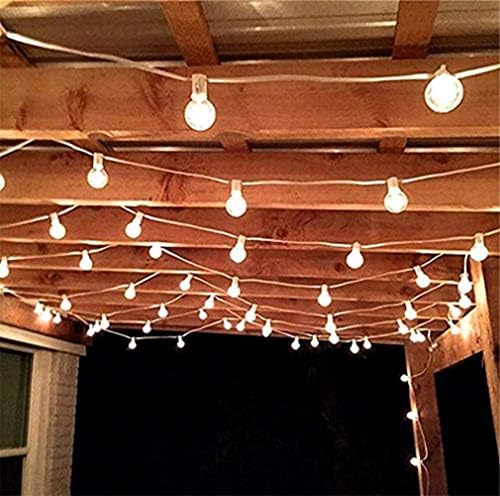 25Ft LED String Lights with 27 Shatterproof LED Clear Globe Bulbs, Indoor&Outdoor String Lights for Patio, Garden, Backyard, Bistro, Pergola, Tents, Gazebo Decor, White Wire - Image 6