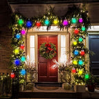 Solar Lights Outdoor Hanging Decorative Globe 24 Pack, Waterproof Solar Lantern with Handle and Clip, Solar Powered Glass Ball Lights for Garden Yard Fence Tree Umbrella Holiday Décor, Color Changing - Image 7