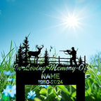 Personalized Hunter Grave Marker in Loving Memory Hunting Dad Memorial Garden Stake 8-24 inch Hunter Dad Loss Gift, Hunter Memorial Gift Loss of Loved One (in Loving Memory Hunting Dad) - Image 4