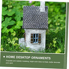 Garden House Shape Decor Resin Small House Miniature Home Outdoor Decoration - Image 2