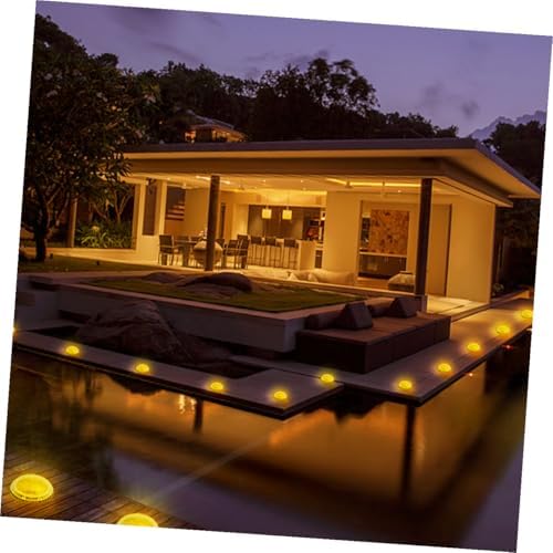 Alasum 4pcs Solar-Powered Lawn Lamp LED Ground Light for Garden Paths - Image 3