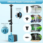 Antfraer Solar Pond Filter with Water Pump, 10W Solar Pond Pump with 6.6FT PVC Tubing/16.5FT Cord, Pond Filter Box for Outdoor Small Pond Waterfall Garden Bird Bath Water Clear - Image 5