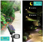 URPOWER Solar Lights Outdoor, Adjustable Solar Spot Lights Outdoor Spotlight 2-in-1 Waterproof Solar Landscape Lights Wall Light, Dusk-to-Dawn Solar Powered Lights for Yard, Garden (Warm White 2 Pack) - Image 4