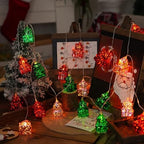 CAKERS Led Christmas String Lights|Creative Ambient Decor Fairy Lights|Hanging Copper Wire Lights|Night Lamps for Birthday Party Xmas Tree Decor,Box Shape,3m(9.8ft)-20LED-Battery - Image 5