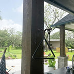 Sunluway 12 Inch Triangle Dinner Bell - Iron Triangle Chime with Striker & Wall Bracket Mounts - Outdoor/Indoor Triangle Bell - Image 7