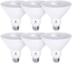6 Pack High Power Outdoor PAR38 17W 170Watt Equivalent 1700 Lumens LED Dimmable Flood Light Bulb Waterproof E26 4000K Cool White LED Flood Light Bulbs Security Backyard Garage Led Spotlight Bulbs by BluexBulbs