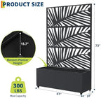 Garvee 71"x47"x16" Metal Planter Box with Trellis for Climbing Plants Vines - Image 6
