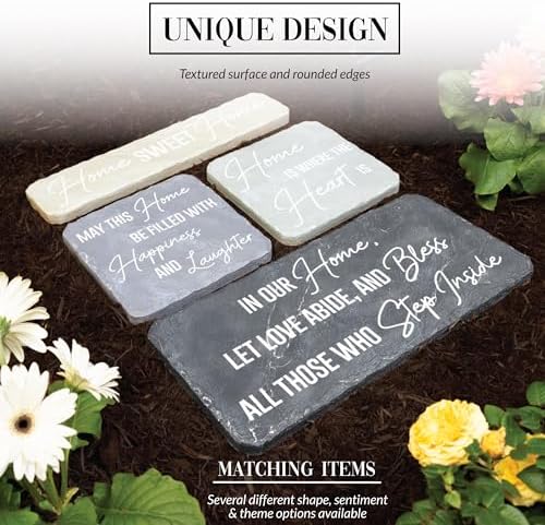 Pavilion – Bless All Those Who Step Inside Our Home – 16” Indoor Outdoor Weatherproof Decorative Garden Stepping Stone Religious Housewarming Gift - Image 4