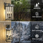 Large Oil‑Rubbed Bronze Outdoor Wall Sconce, Exterior Porch Light - Image 3