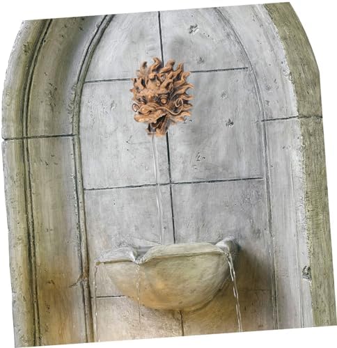 Dragon Head Fountain Decor Resin Wall Mount for Outdoor Villa - Image 6